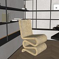 Modern Office Chair Boss Chair Book Chair Leisure Chair 3d model