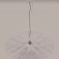 Modern Transparent Chandelier With Hexagonal Geometric Cut Design