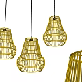 Handwoven Rattan Pendant Lights In Natural Style With Unique Woven Design And Minimalist Look