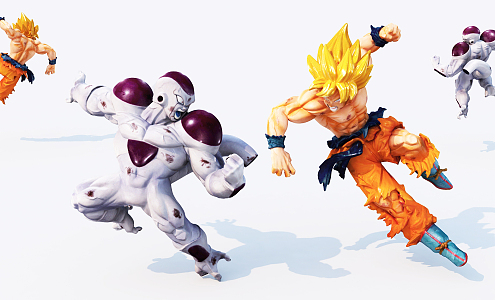 Modern game character Dragon Ball character 3d model