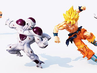 Modern game character Dragon Ball character 3d model