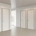 Modern White Hinged Doors In Bright Interior With Sleek Design And Natural Light