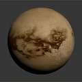 Cosmic Exploration Of Pluto Dwarf Planet With Surface Features And Celestial Details