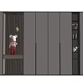 Locker Wall Cabinet Filing Cabinet Bookcase Decorative Cabinet 3d model