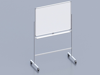 Whiteboard Blackboard Noteboard Office Supplies Data Drawings 3d model