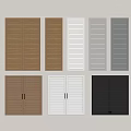 Various Colored Louvered Shutter Doors With Different Designs And Styles