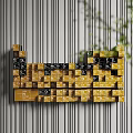 Wall Decoration Pendant Hanging Device Art Device Three-dimensional Hanging Picture Element Periodic Table 3d model