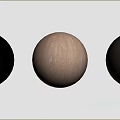 Architectural Design Components Featuring Arched Structure Wooden Background And Brown White Spheres