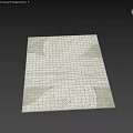Soft Textured Square Rug With Neutral Tones And Geometric Patterns For Modern Living Room