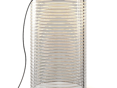 Light Luxury Metal Glass Cylinder Table Lamp model