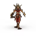 Hero invincible game character monster 3d model