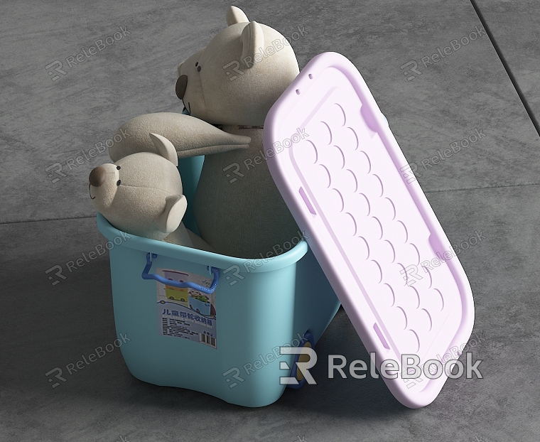 Modern storage box for toys model