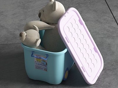 Modern storage box for toys model