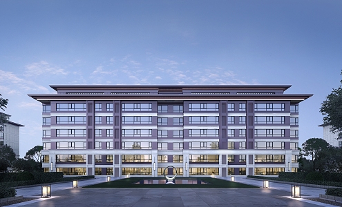 New Chinese residential building 3d model