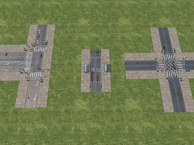 Modern Road 3d model