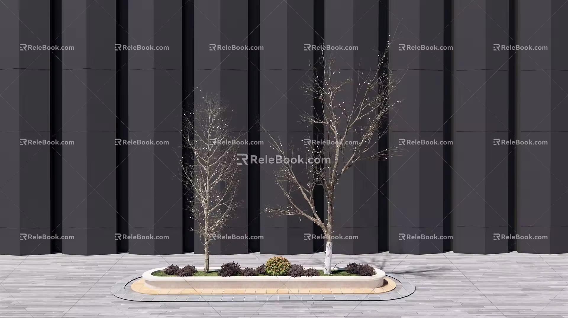 Modern Tree Landscape Tree 3d model