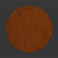 Traditional Round Wooden Table With Central Pedestal Base And Classic Design