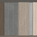 Natural Wood and Gray Wall Paneling Options for Modern Interior Design