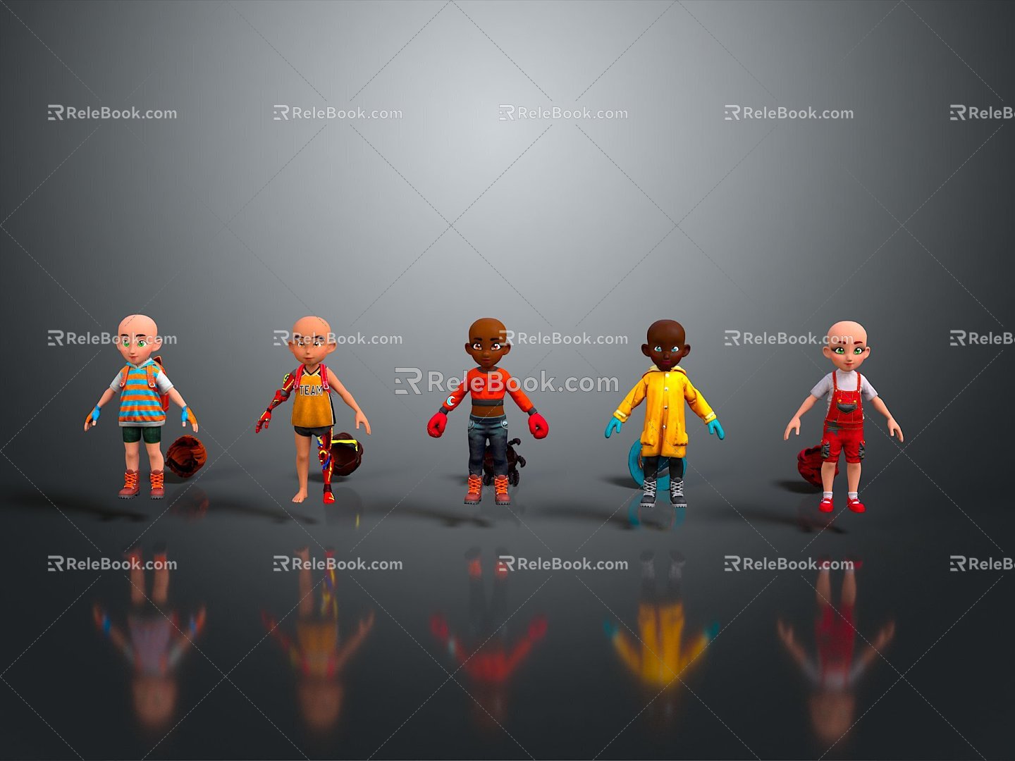 Children Children Children Children Children Baby Cartoon Children Boy Little Boy Cartoon Boy 3d model