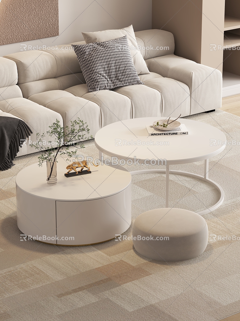 Modern coffee table 3d model