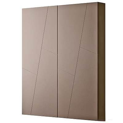 Light Brown Decorative Panel With Geometric Lines For Modern Wall Design And Texture 3d model