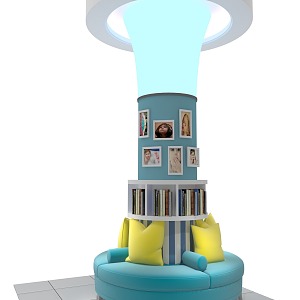 Modern Column Package Column 3d model