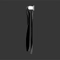 Modern Textured Towel Hanging On Chrome Towel Rack For Bathroom Living