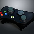 Black Xbox Game Controller with Dual Joysticks Colorful Buttons and Central Logo for Gaming Electronics