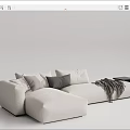 Modern Multiplayer Sofa 3d model