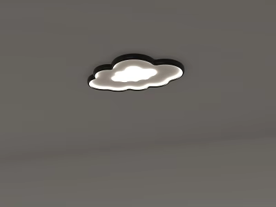 Cloud Shaped Illuminated Ceiling Light With Modern Design For Indoor Lighting 3d model