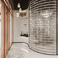 Modern Luxury Beauty Spa Room With Cozy Massage Beds And Elegant Arched Interior Design