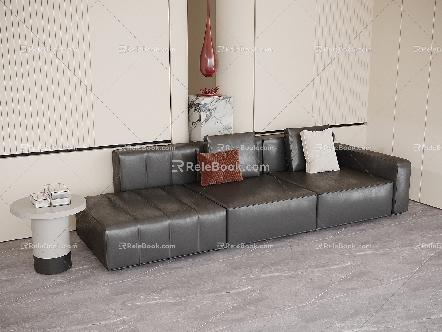 Modern office sofa 3d model