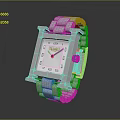 Luxury Hermes Watch With Square Dial And Silver Metal Bracelet