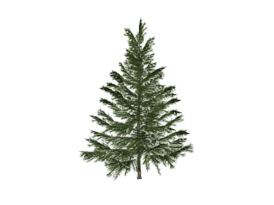 Modern Garden Courtyard Arbor Landscape Trees 3d model