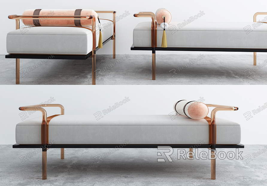 modern bed end stool sofa model