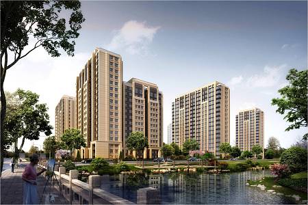 Modern Residential Area High-rise Residential Area Super High-rise Commercial Street Luxury Residential Area Greening 3d model