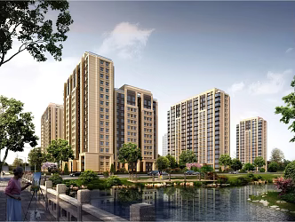 Modern Residential Area High-rise Residential Area Super High-rise Commercial Street Luxury Residential Area Greening 3d model