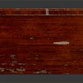 Red Wooden Vintage Shoe Cabinet With Double Sections And Drawers Design