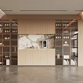 Modern Wine Cabinet Interior Design With Wooden Frame Glass Shelves Wine Bottles And Decorative Items