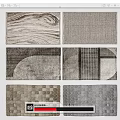 modern square carpet 3d model