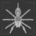 Menacing Fantasy Creature Spider Insect Hybrid With Glowing Yellow Eyes Sharp Claws And Chitinous Exoskeleton