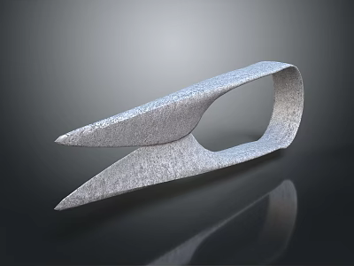 Modern scissors medical scissors 3d model