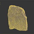 Unique Natural Rustic Stone Featuring Green Moss And Textured Organic Surface