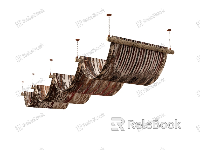 Tent canopy cloth ceiling model