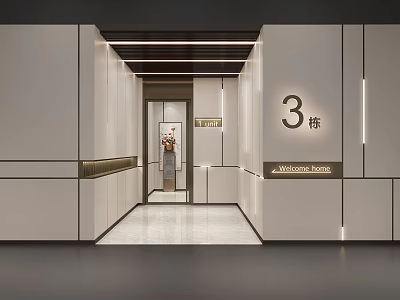 Modern Away Parking 3d model