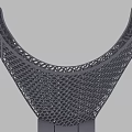 Multifunctional Functional Desk With Modern Mesh Structure And Circular Component Design