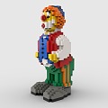 LEGO toy blocks McDonald's uncle clown figure 3d model