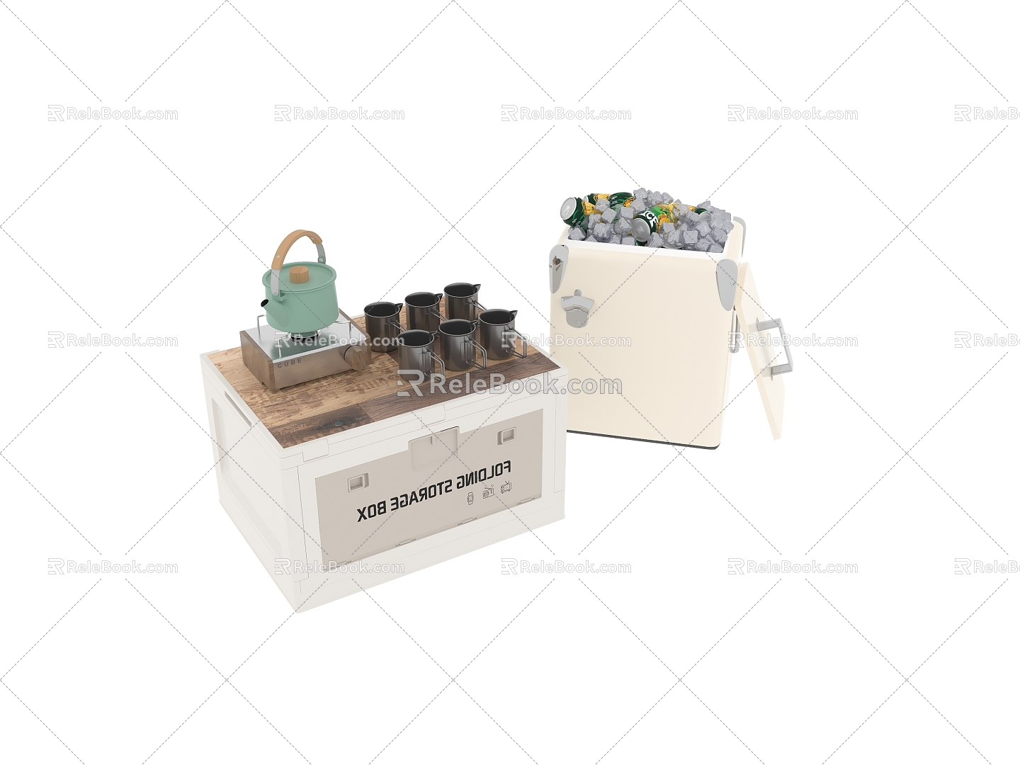 Camping equipment incubator 3d model