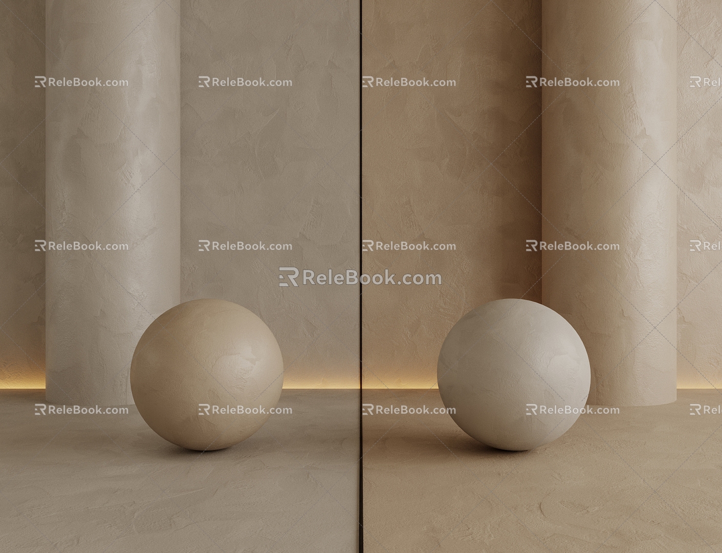 Modern micro-cement paint art paint concrete latex paint background wall real stone paint 3d model