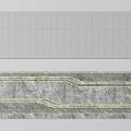 Modern Feature Wall Design With Marble Texture And Geometric Lines 3d model